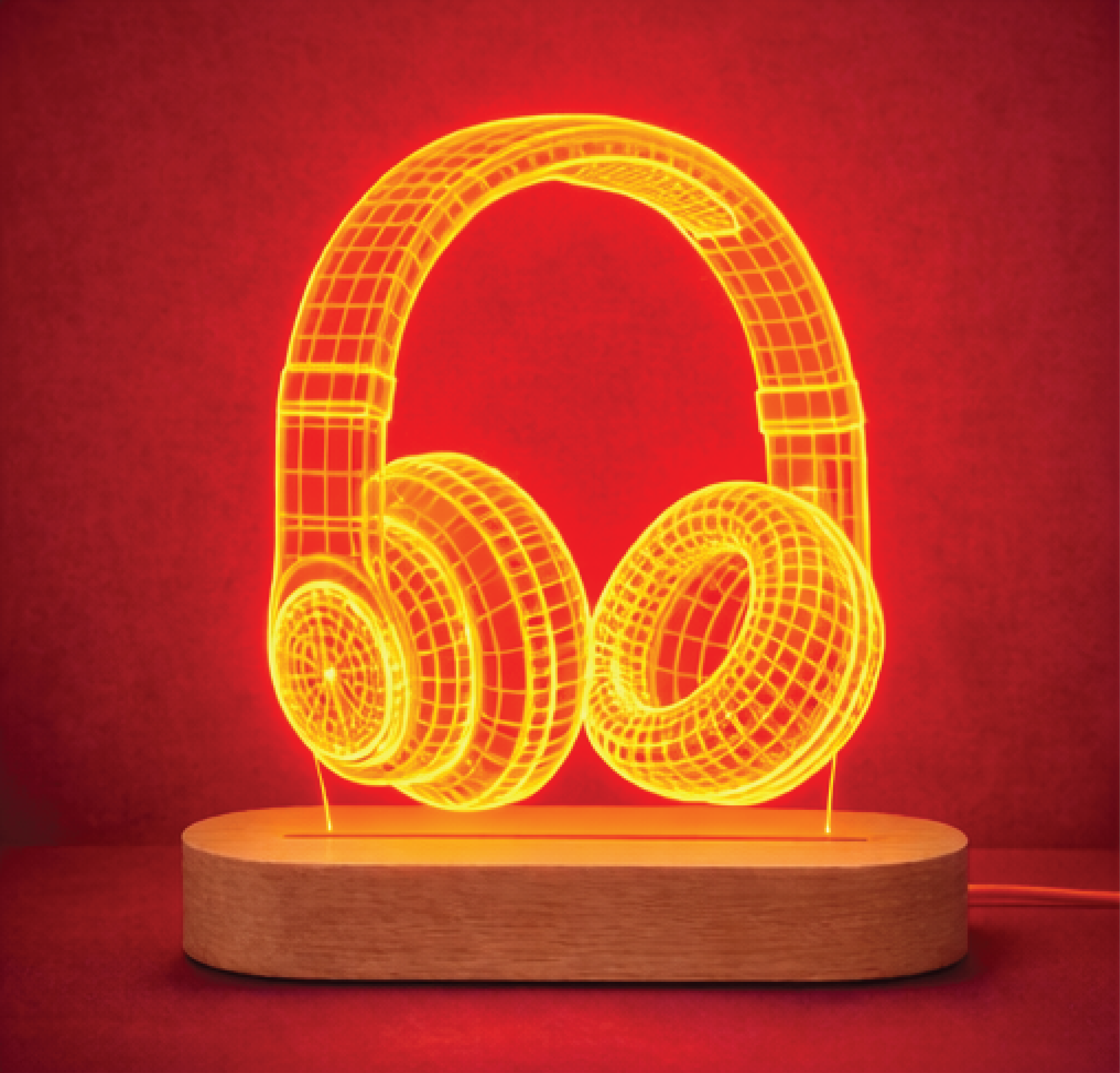 מנורת אוזניות בחריטה אישית