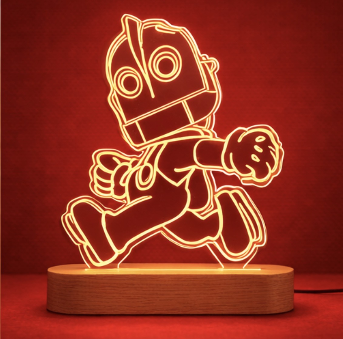 מנורת רובוטון בחריטה אישית